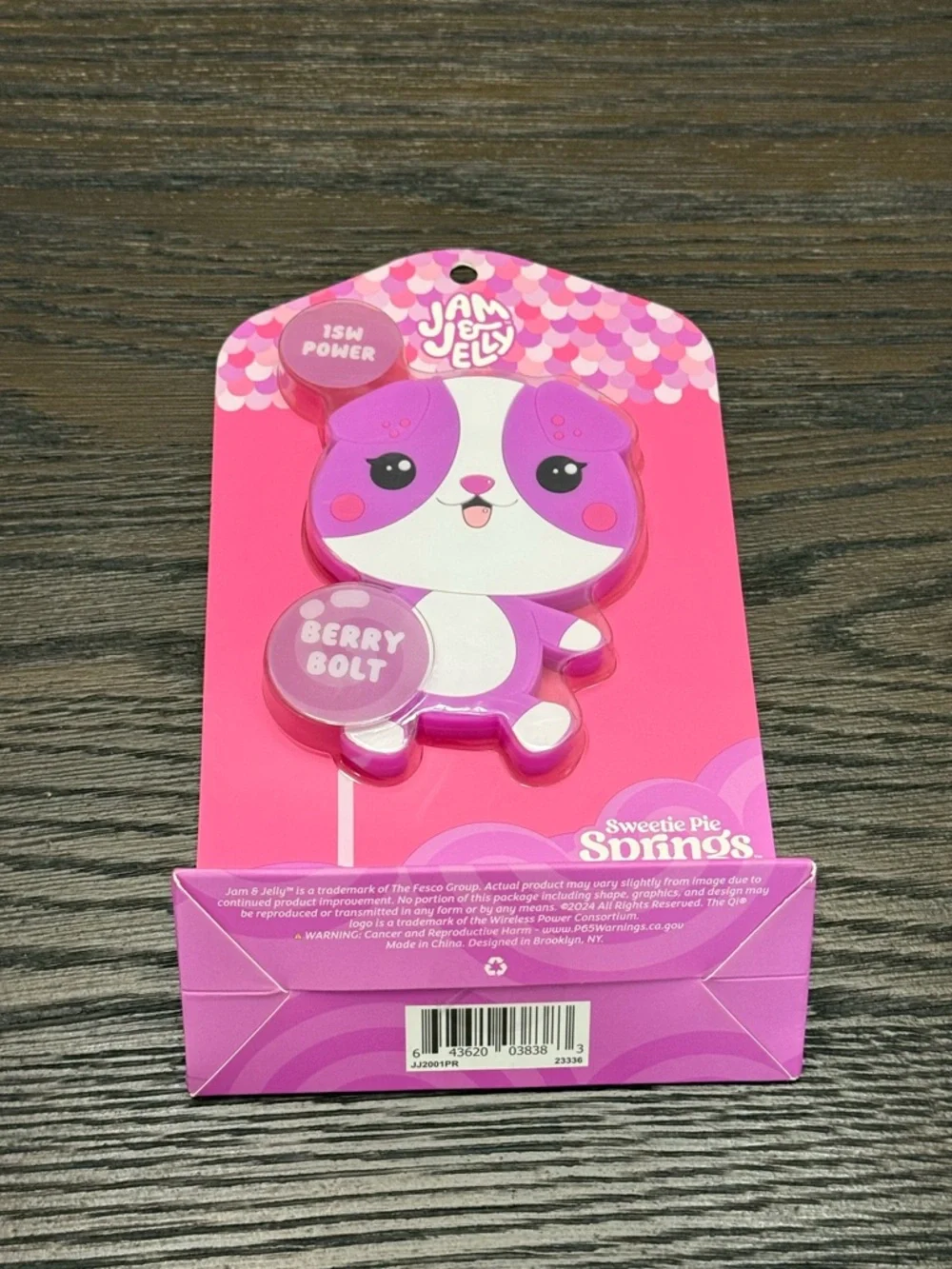 Jam & Jelly 15W Wireless Charging Pad Qi Compatible Kitty Design NIB